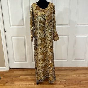 Beautiful long dress Tiger prints🥰